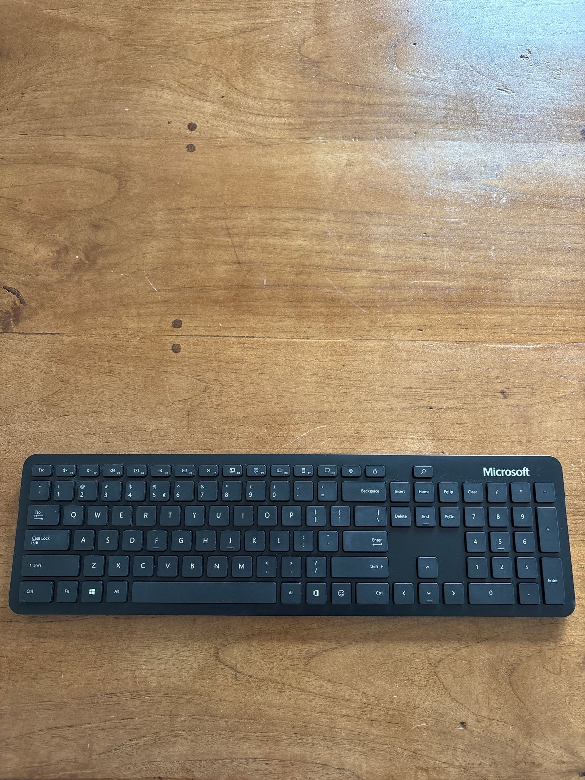 Microsoft draadloos toetsenbord, Computers en Software, Gebruikt, Draadloze ontvanger, Ophalen of Verzenden, Draadloos