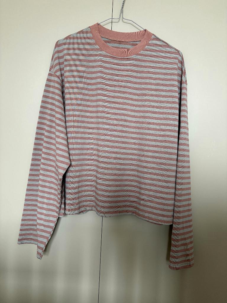 Gestreepte top shirt dames longsleeve ONE SIZE 4 kleur NIEUW, Blauw, Maat 42/44 (L), Nieuw, Ophalen of Verzenden