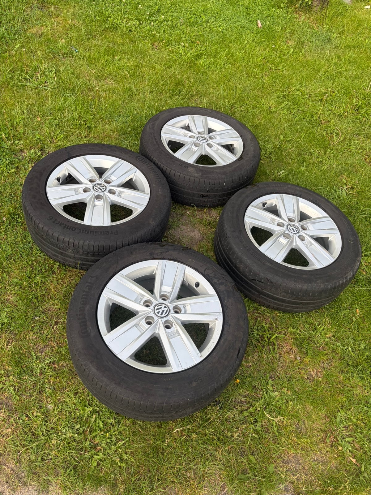 Orginele vw transporter velgen plus banden, Bestelwagen, 17 inch, Ophalen of Verzenden, 235 mm