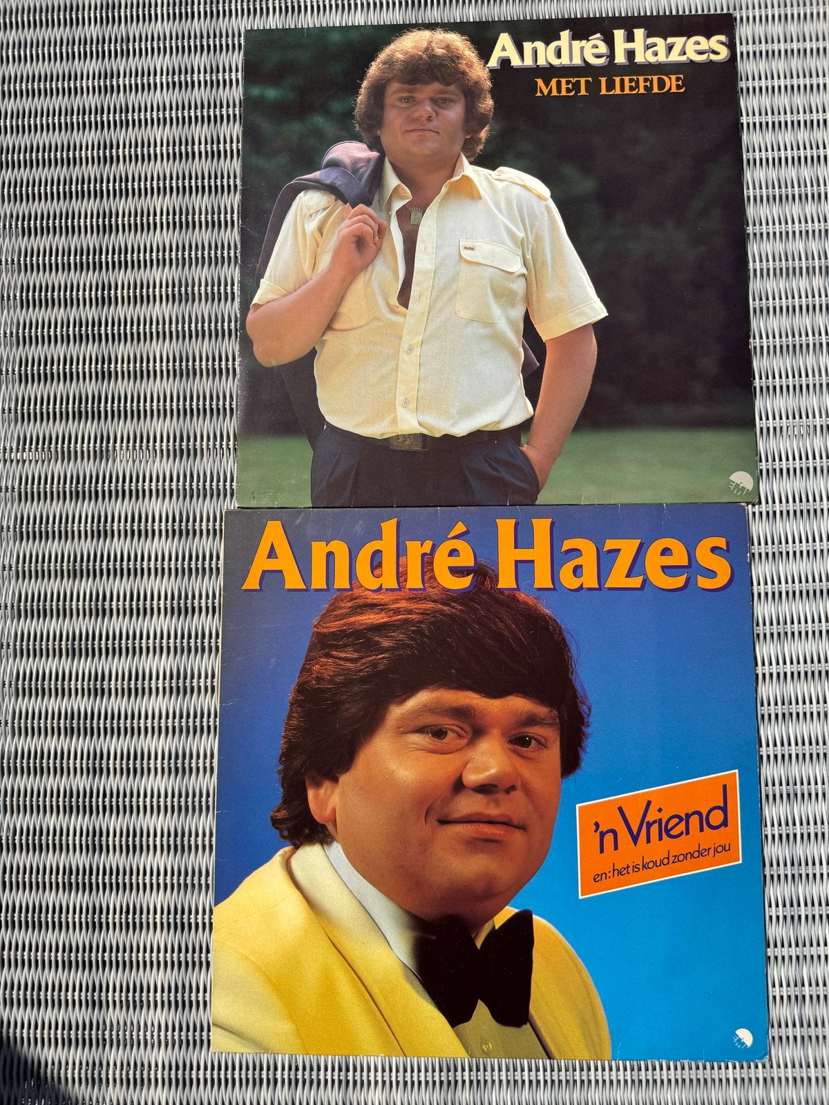 André Hazes - Met Liefde & 'n Vriend LP's, Cd's en Dvd's, Vinyl | Nederlandstalig, LP, Gebruikt, Ophalen of Verzenden, Levenslied of Smartlap