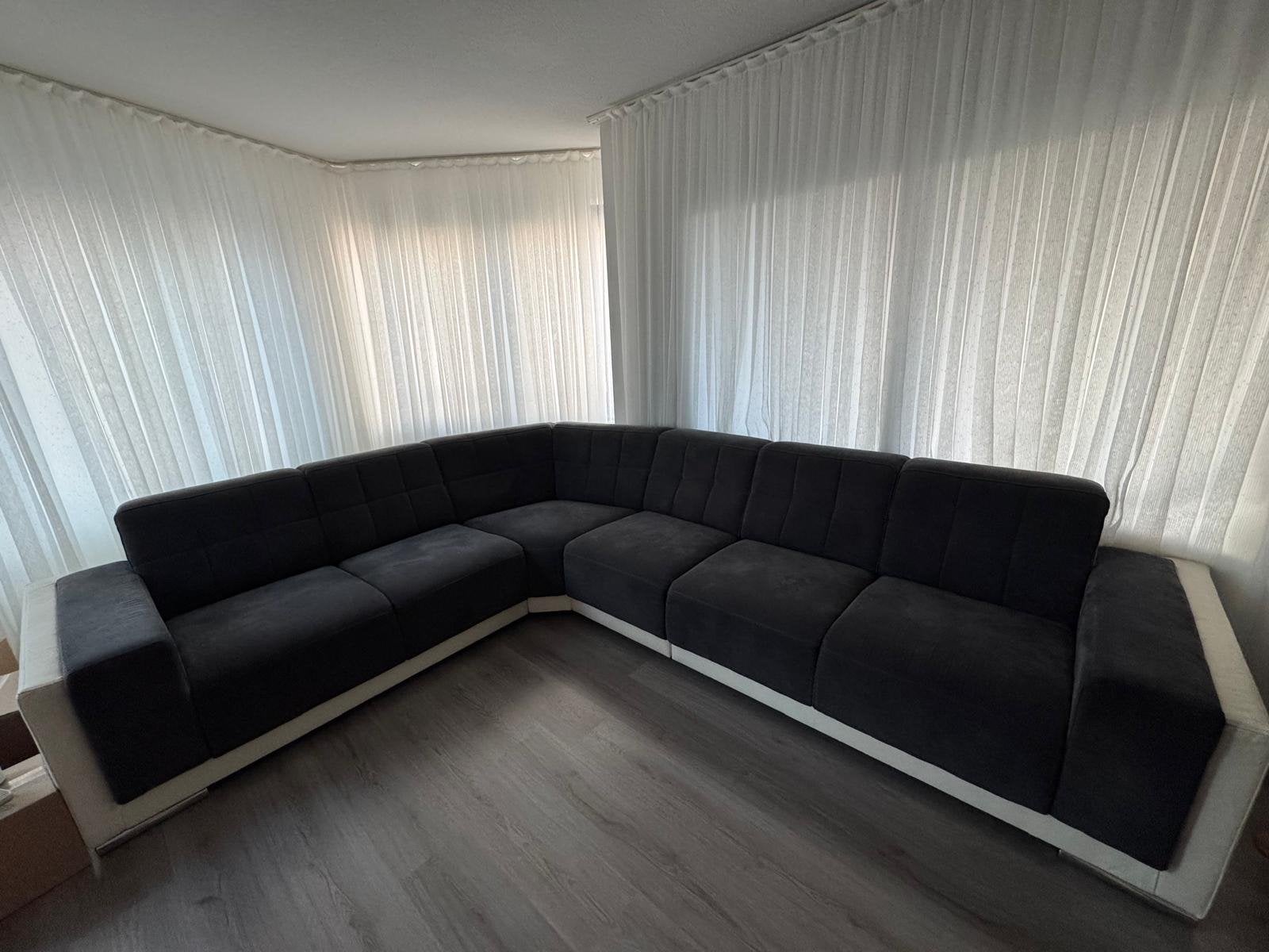 Grote hoekbank - comfortabel en stijlvol, Huis en Inrichting, Ophalen, Gebruikt, 100 tot 125 cm, Hoekbank