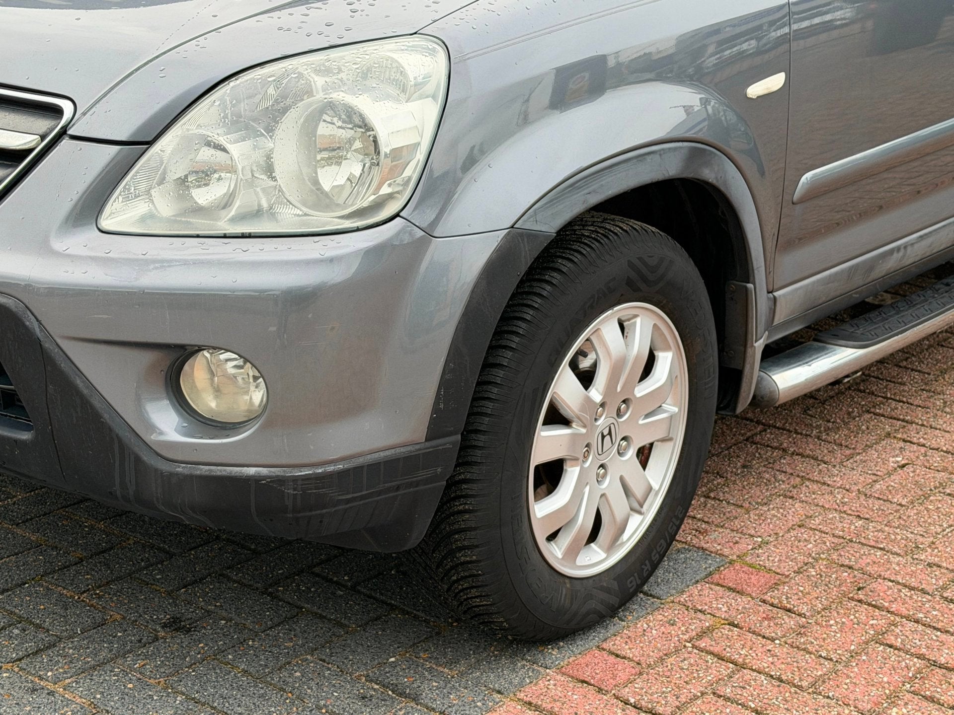 Honda CRV AUTOMAAT|Airco|Cruise|Leder|Stoelvw|Vol Onderhoud, Auto's, Honda, Gebruikt, Bedrijf, Grijs, Euro 4