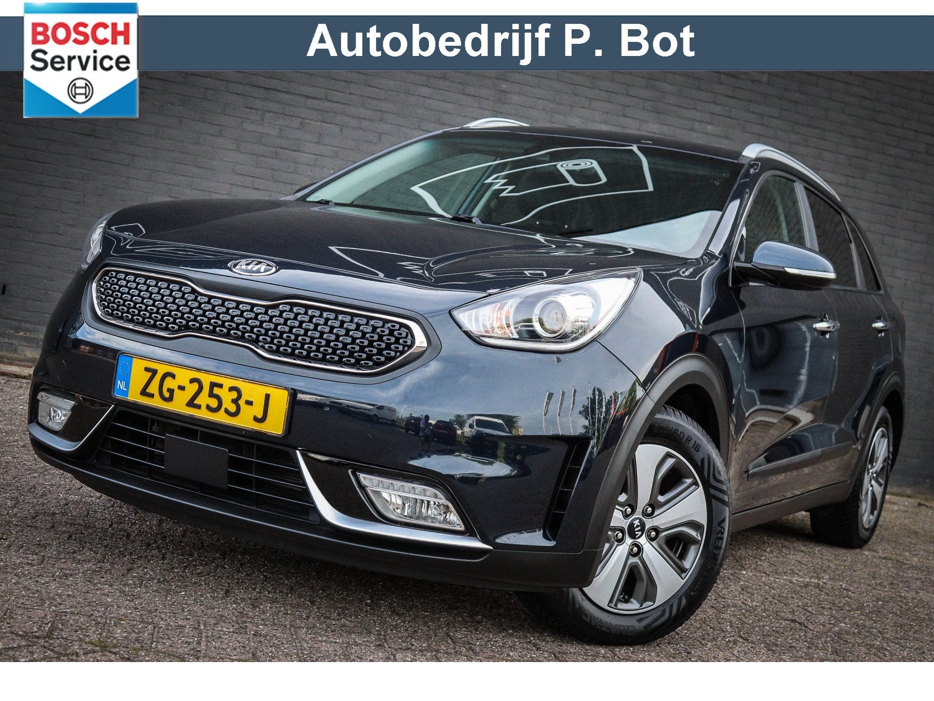 Kia Niro 1.6 GDi Hybrid DynamicPlusLine ClimateControl/Navi/, Gebruikt, Blauw, 44 pk, 1390 kg