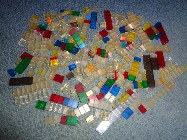 Partij i170=Lego stenen transparant, Lego, Lego, Gebruikt, Lego