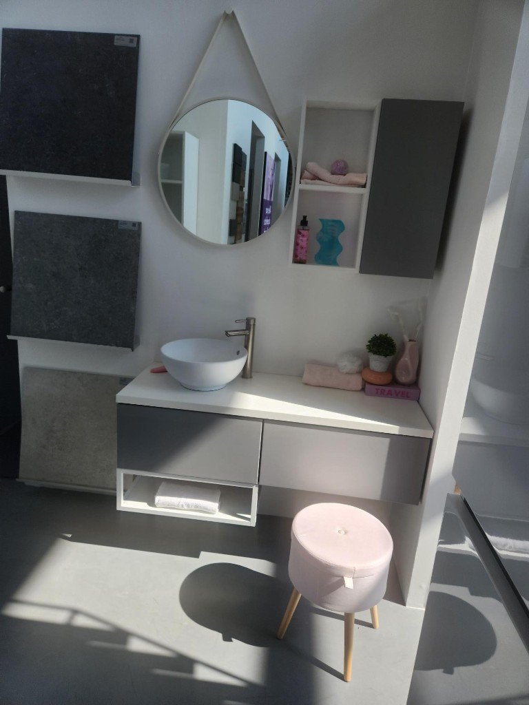Showroom badkamermeubel met waskom 125X46cm, Ophalen, 100 tot 150 cm, Nieuw, Minder dan 100 cm