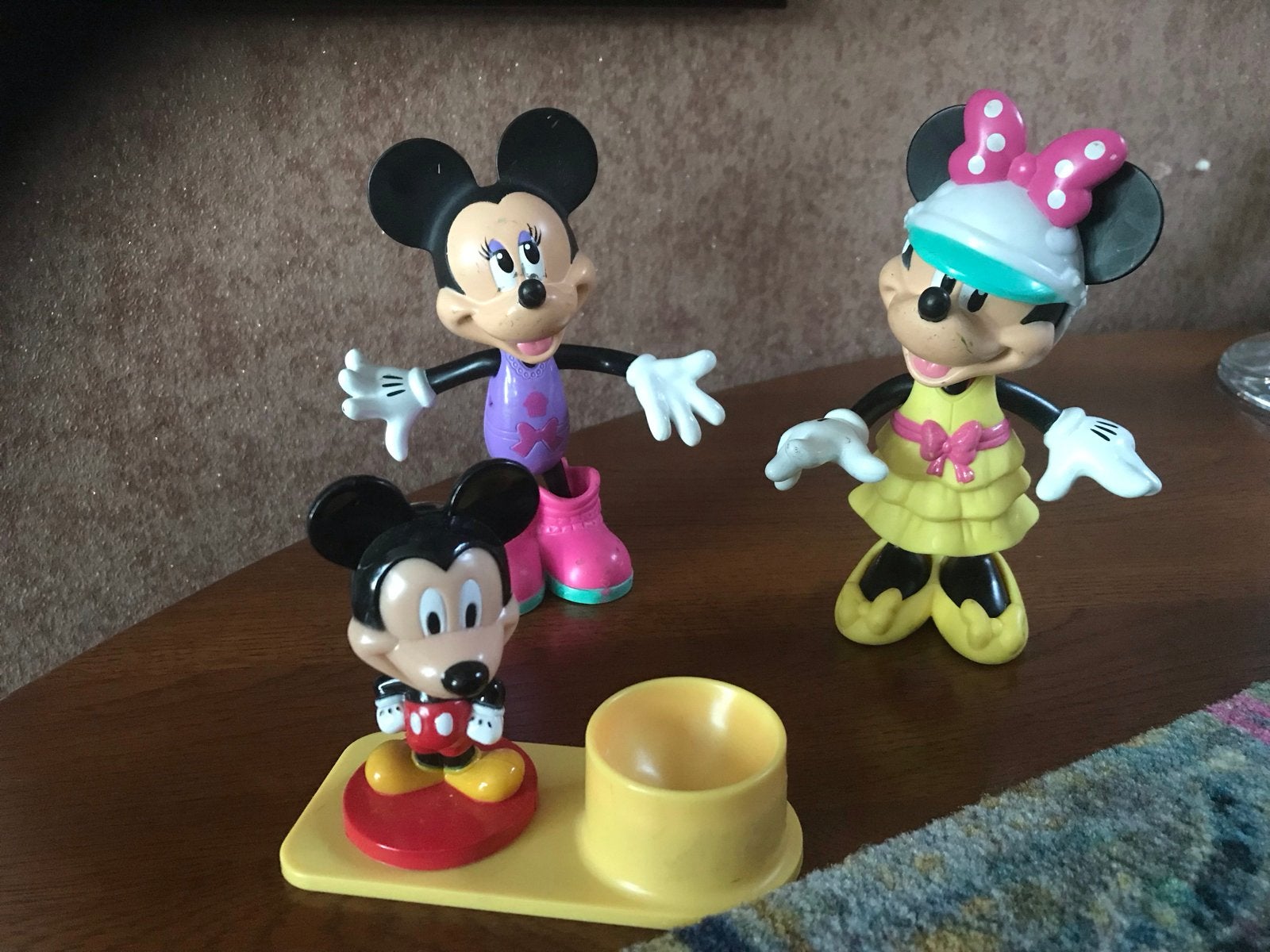 Leuke Disney figuren: Mickey en Minnie Mouse, O, Beeldje of Figuurtje, O, Ophalen of Verzenden