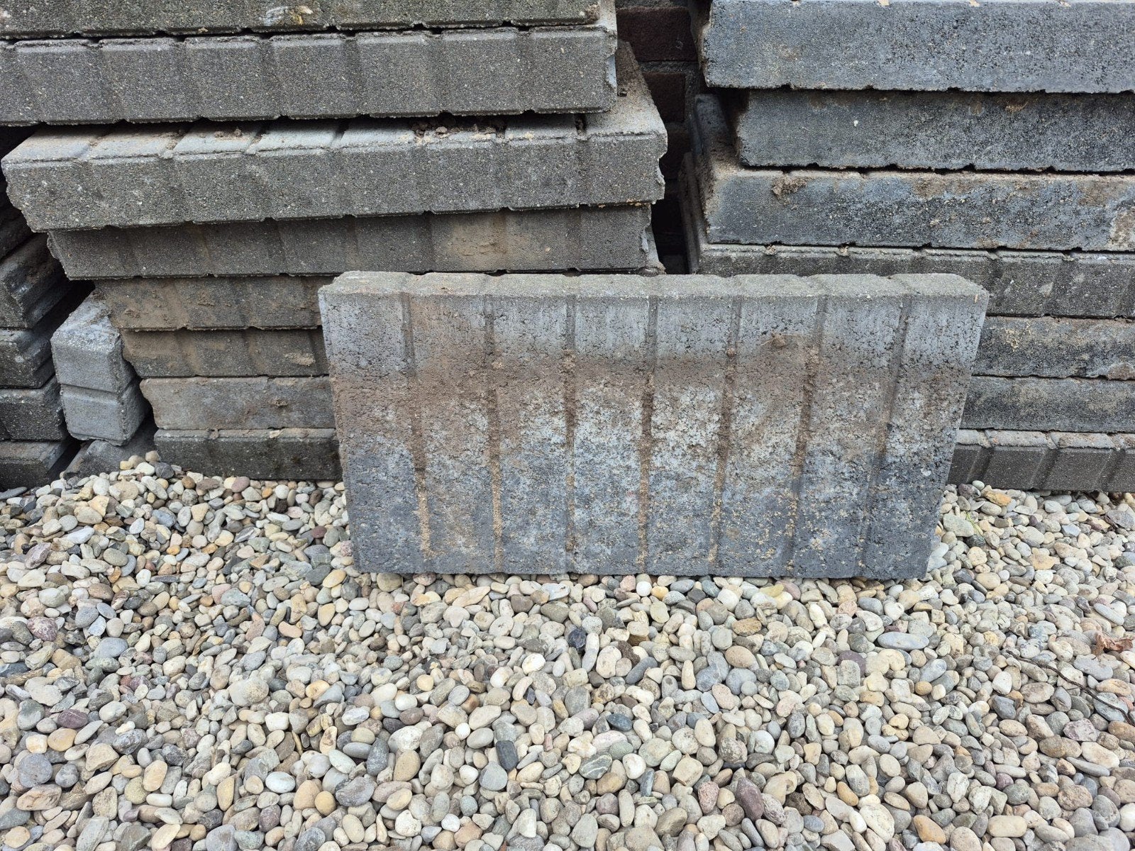 vierkant palissade banden 50 x 25 x 6 cm voor tuin of oprit, Tuin en Terras, Ophalen, Gebruikt, Klinkers, 10 m² of meer
