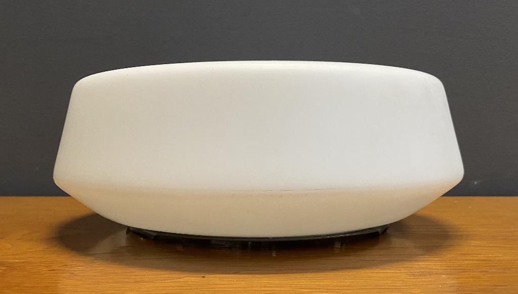 60 jaren plafonaire Rudolf Zimmerman wand lamp opaline glas, Ophalen of Verzenden, Gebruikt, Glas, Vintage