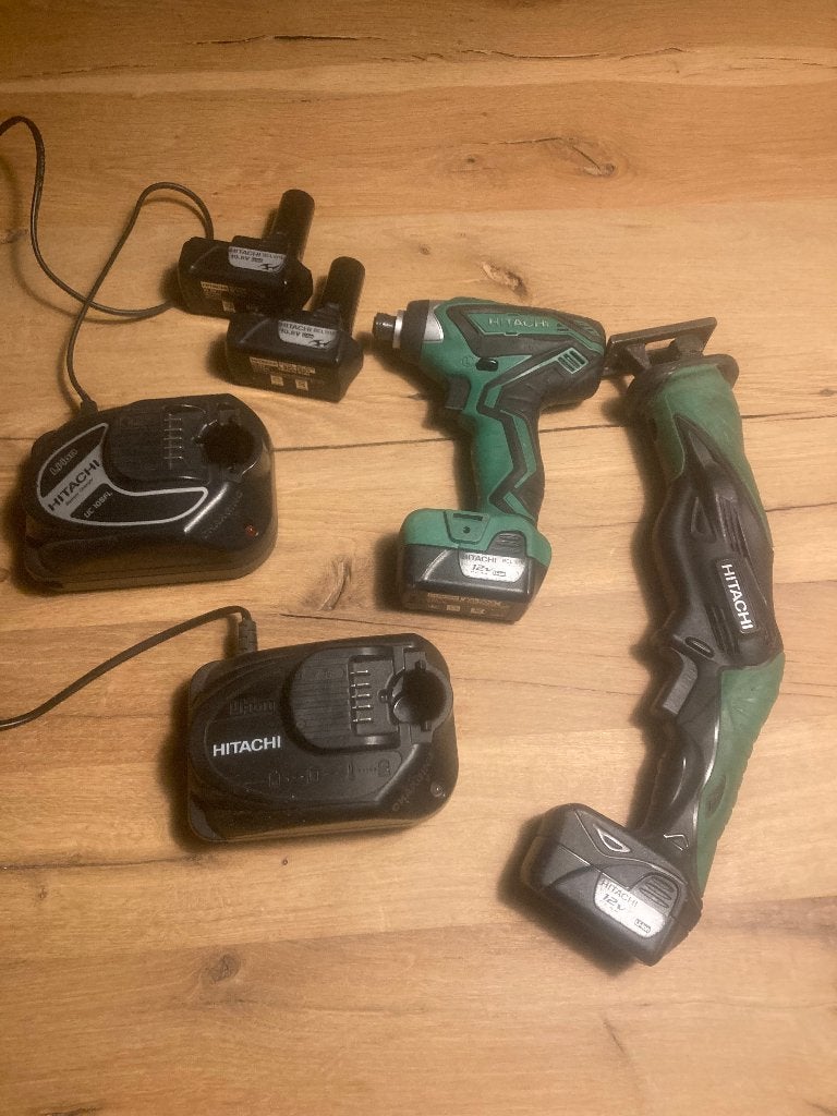 Hitachi WH10DAL slagschroevendraaier / CR10DL schropzaag, Ophalen of Verzenden, Gebruikt, Boor- en Schroefmachine
