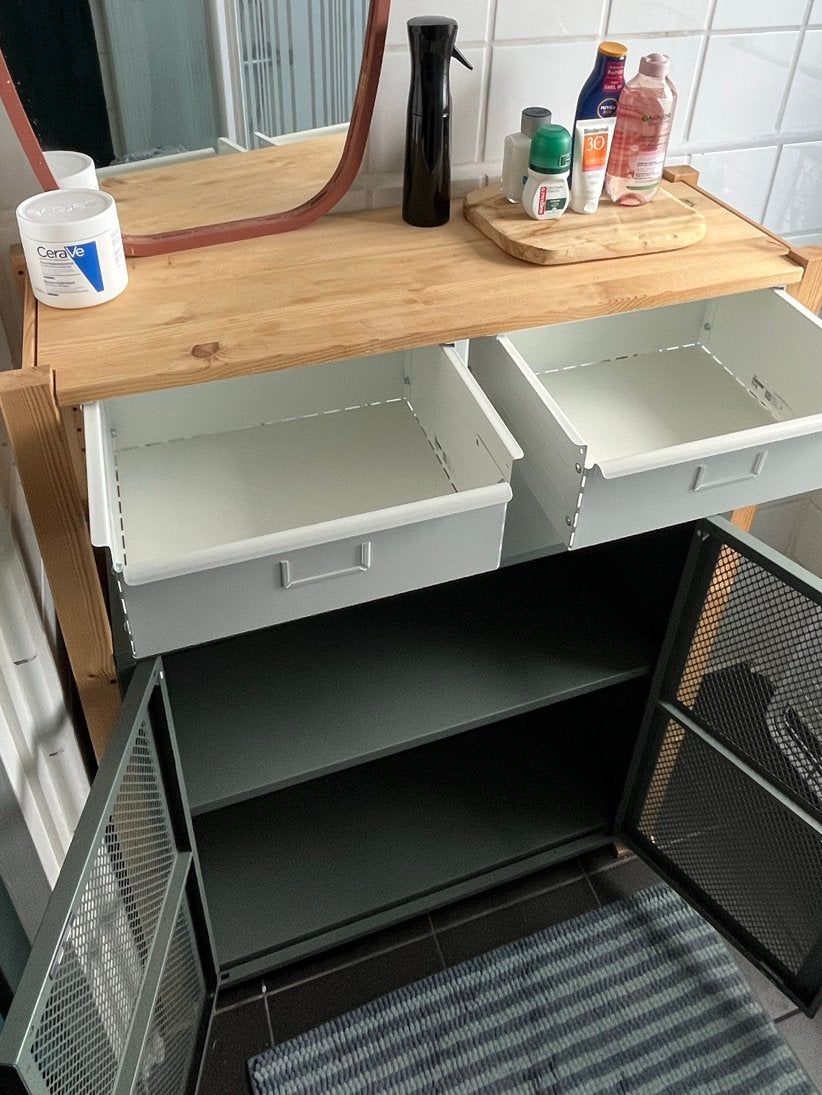 IKEA IVAR Kast met Lades en Planken - Groen/Hout, Ophalen of Verzenden, Gebruikt, Groen, Overige typen