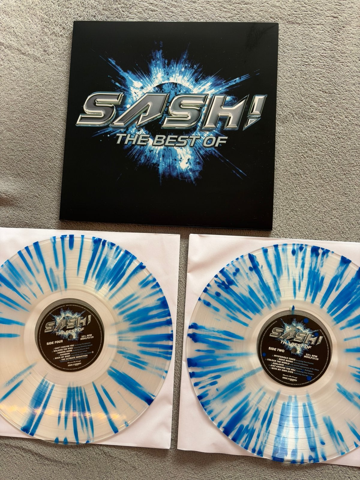 Sash! - The Best Of 2LP blue splatter, Ophalen of Verzenden, Zo goed als nieuw, 12 inch