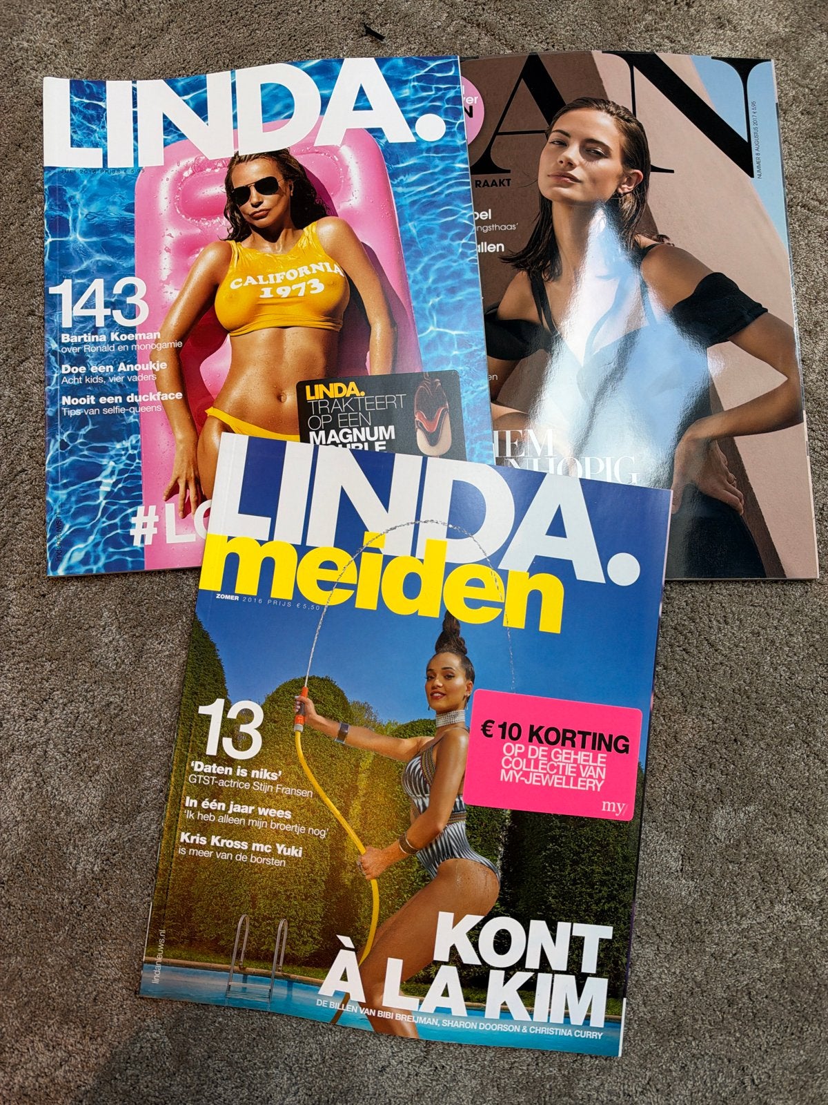 Linda, Linda Meiden en Jan magazines (2016/2017), Ophalen of Verzenden, Gelezen, Damesbladen