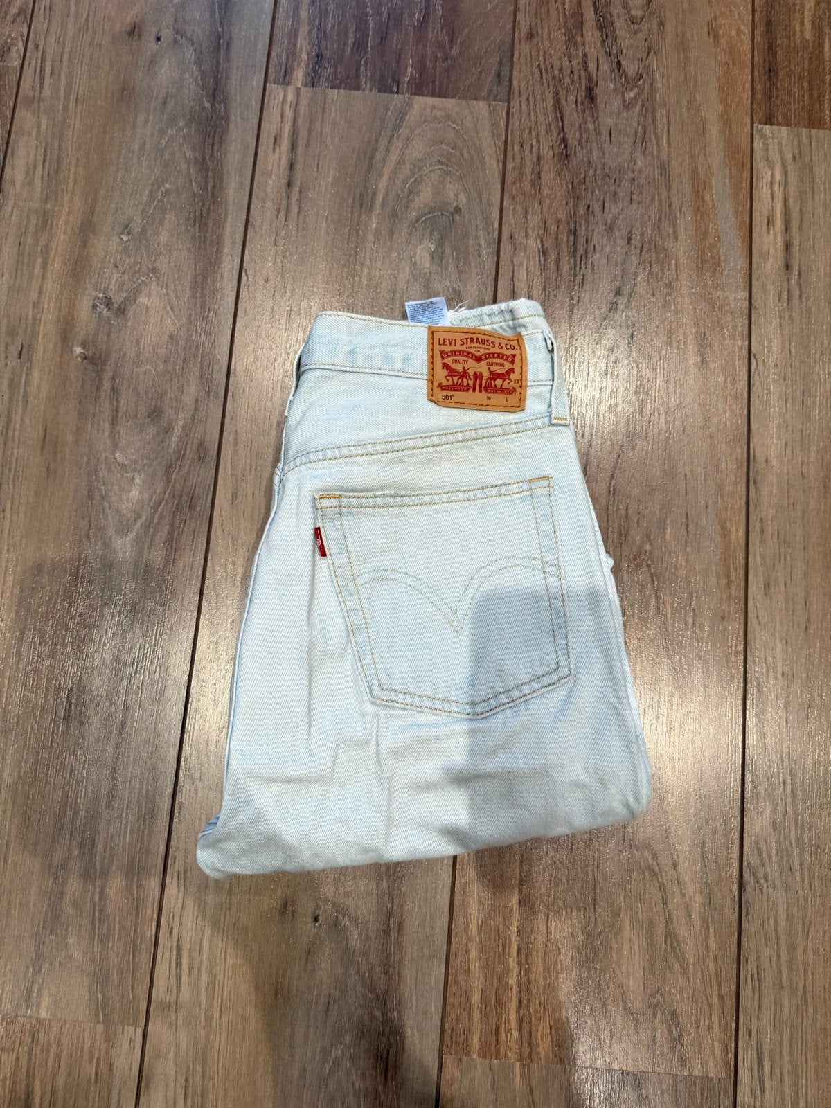 Levi's 501 Jeans - Lichtblauw - W29 L32, Ophalen of Verzenden, Zo goed als nieuw, Blauw, W28 - W29 (confectie 36)