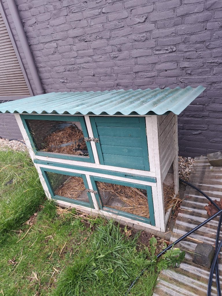 Konijnenhok buiten, Dieren en Toebehoren, Ophalen, 90 cm of meer, Konijn, Hok