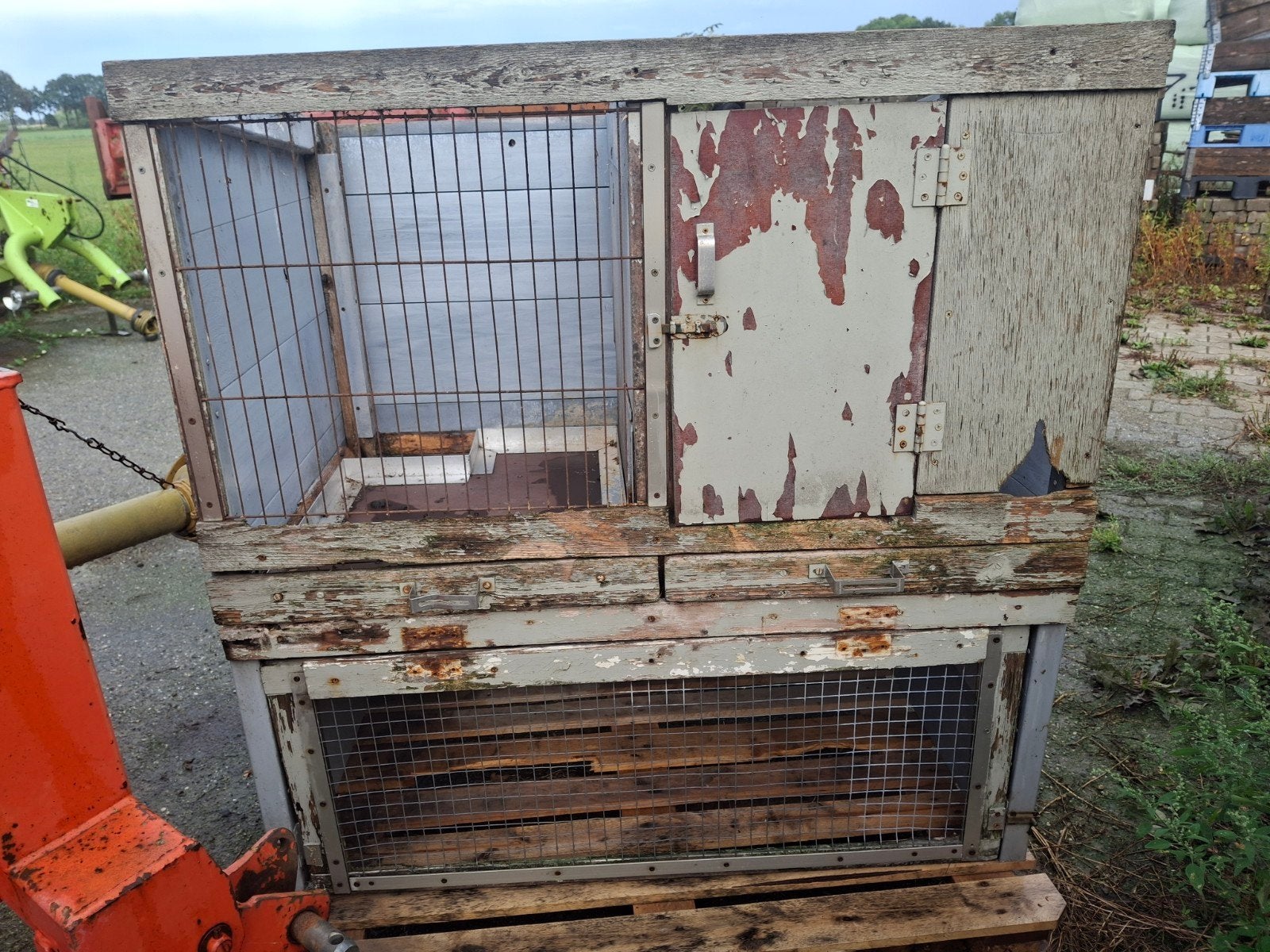 gratis konijnenhok/kippenhok, Ophalen, 90 cm of meer, Hok, 110 cm of meer
