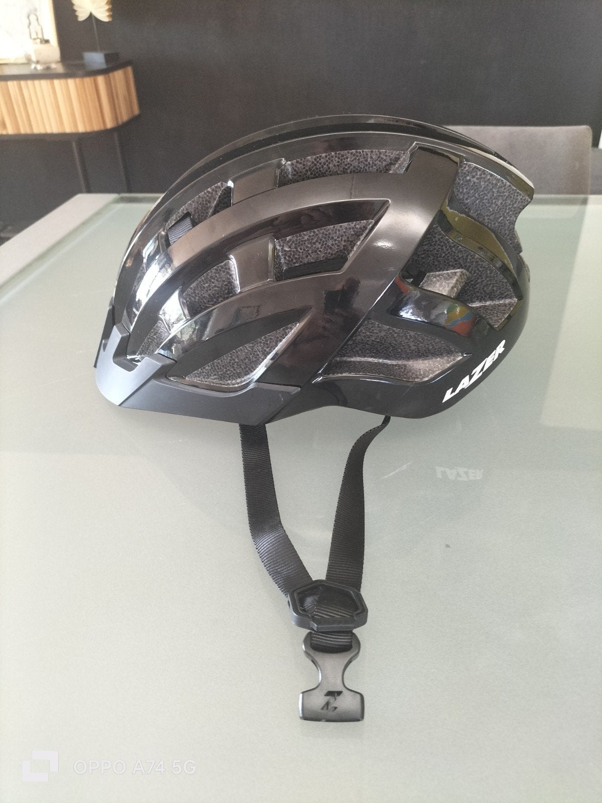 Lazer Compact fietshelm - Zwart - Unisex - Maat 54-61CM, Lazer, Overige maten, Ophalen of Verzenden, Zo goed als nieuw