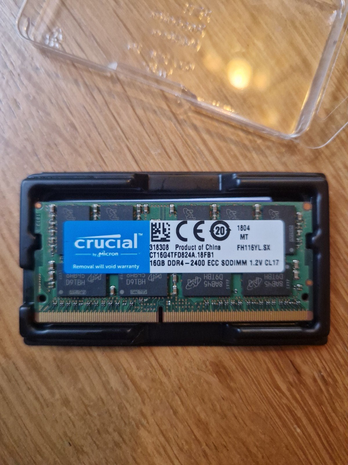 Crucial 16GB DDR4 (!) ECC (!) SODIMM (o.a. voor Synology, Gebruikt, DDR4, Ophalen of Verzenden, Laptop