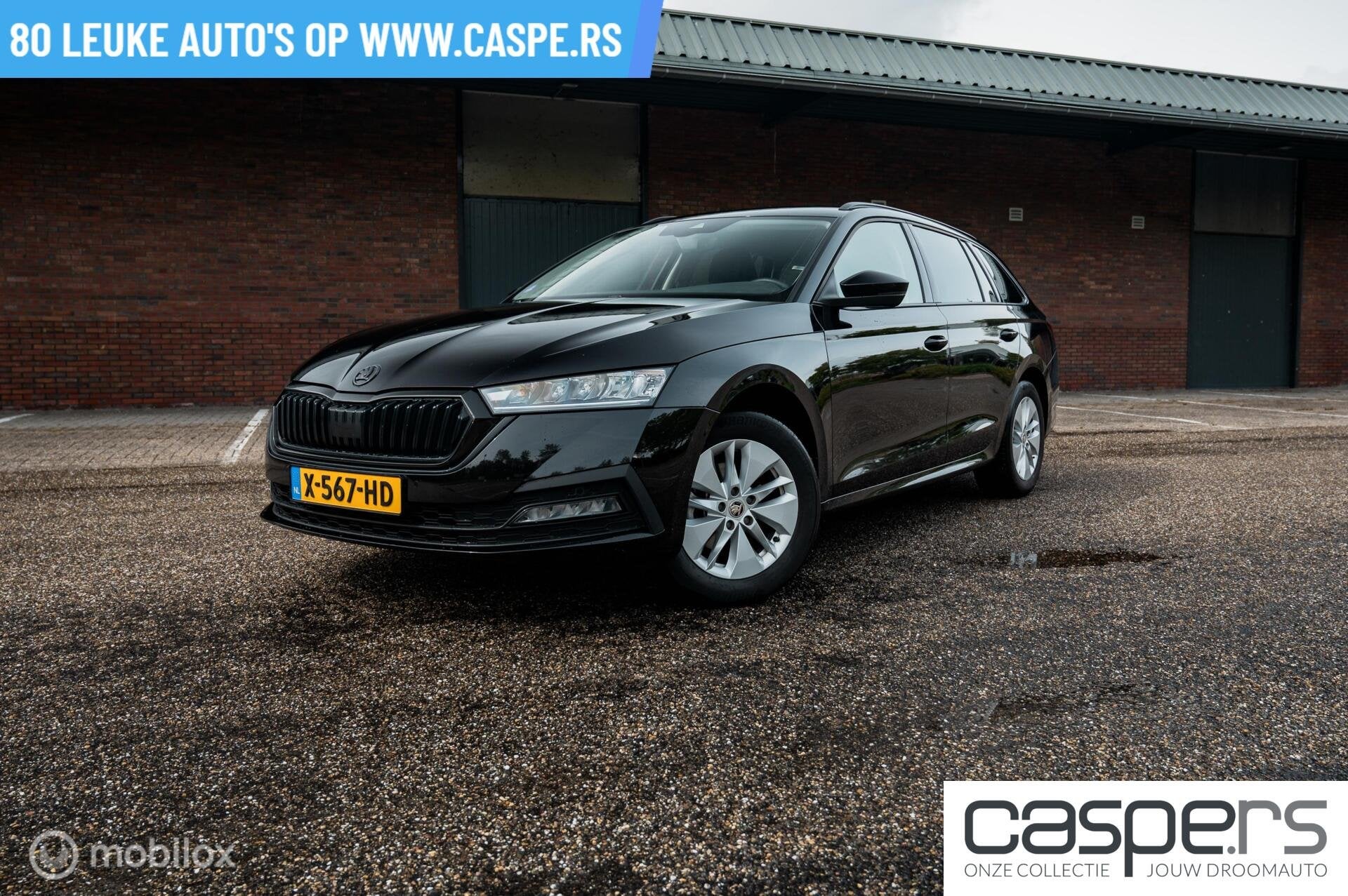 Skoda Octavia Combi 1.0 e-TSI Business Edition, Stof, Gebruikt, Zwart, Origineel Nederlands