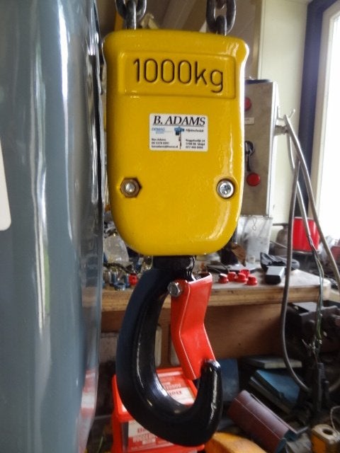 DEMAG ketting takel 1000 kg, Ophalen, Zo goed als nieuw, Elektrisch