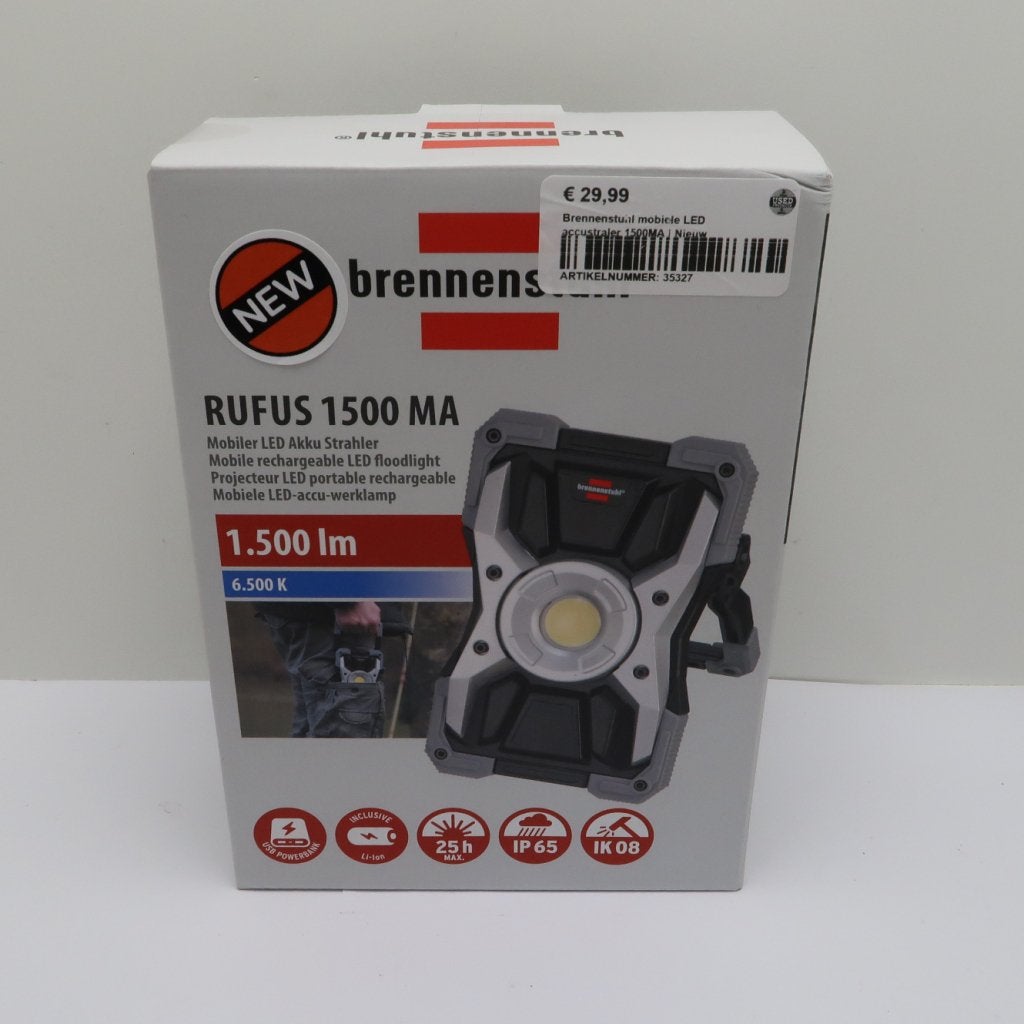 Brennenstuhl RUFUS 1500 MA Accu Bouwlamp | Nieuw in Doos, Flex Ltd., Nieuw, https://flex.com/contact-us, Nobelstraat 10, 5807 GA Oostrum LB, Limburg, Nederland