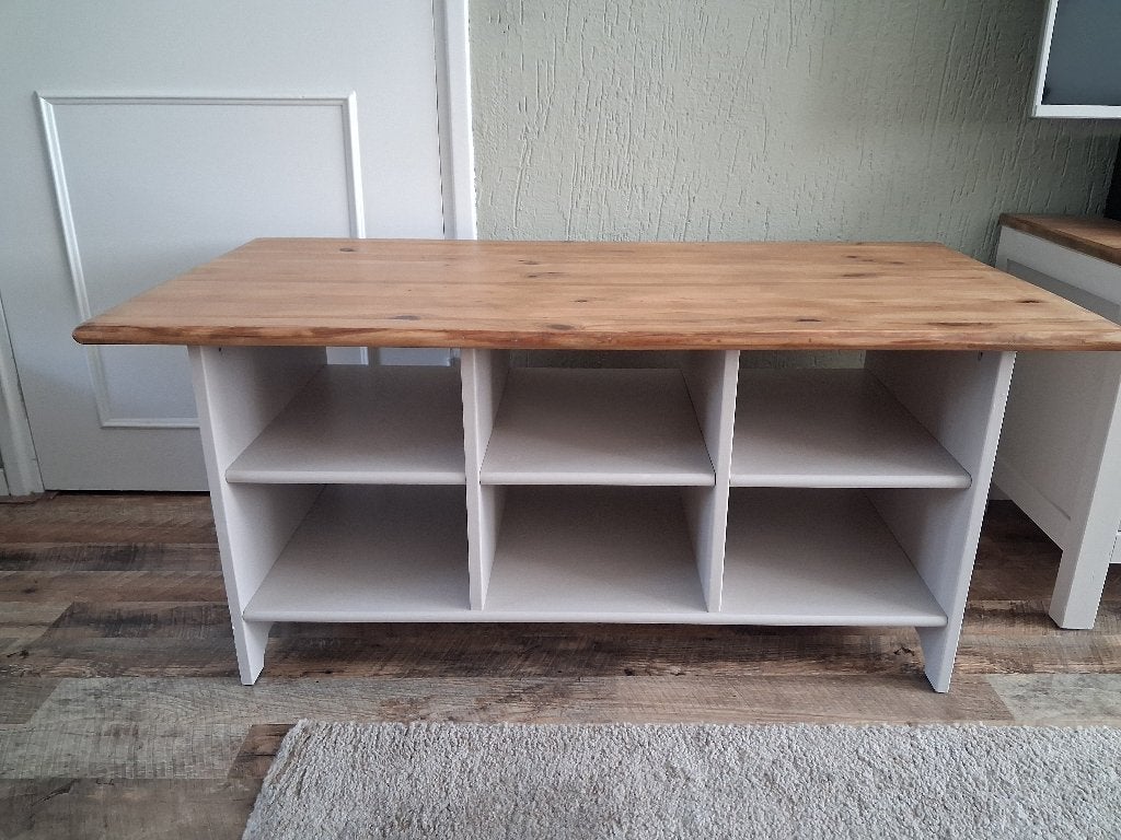 Televisiekast/Salontafel warm beige/hout kleur, Ophalen, Gebruikt, 50 tot 100 cm, Minder dan 100 cm