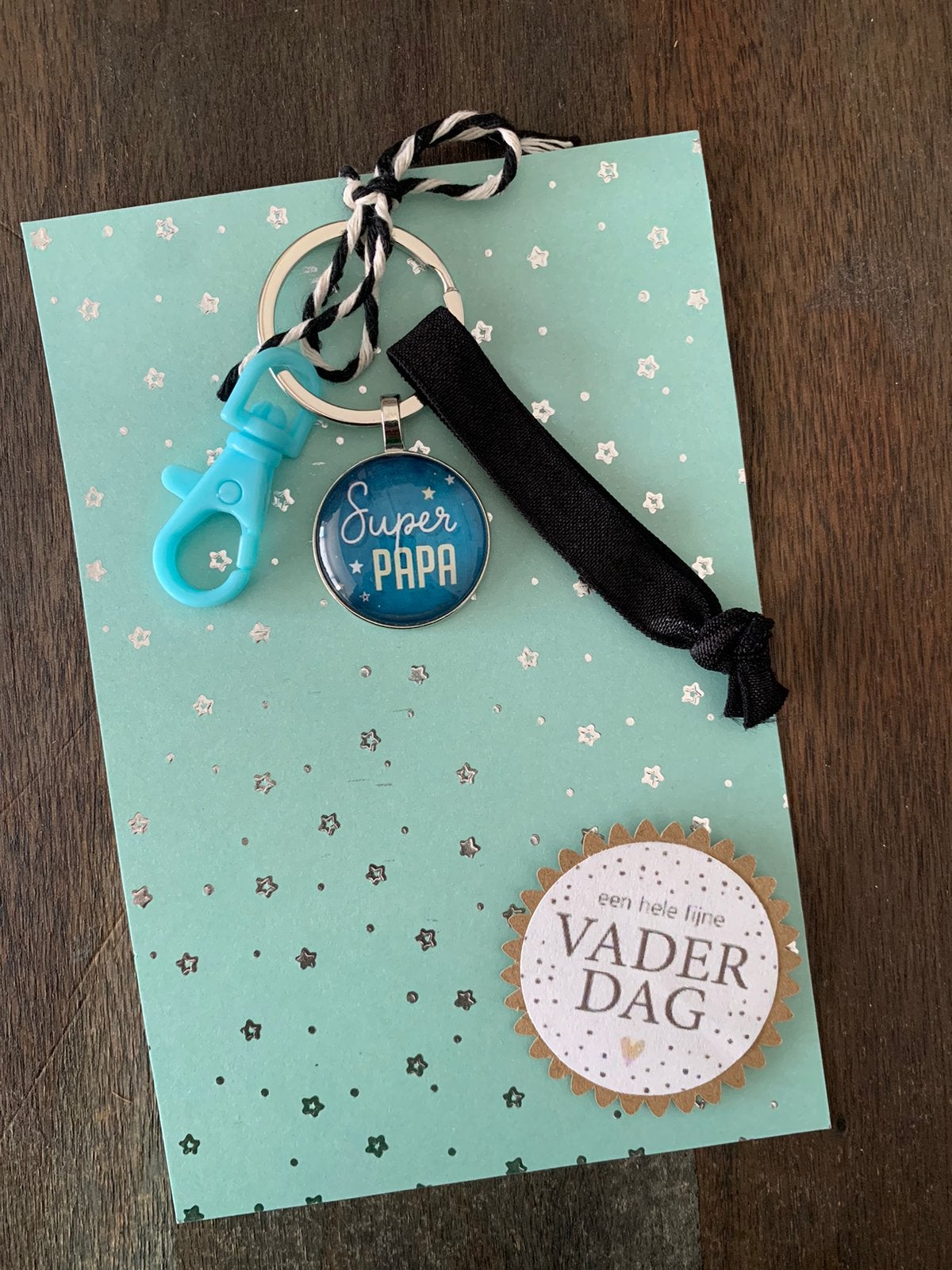 Sleutelhanger Super papa, Ophalen of Verzenden, Zo goed als nieuw, Merk