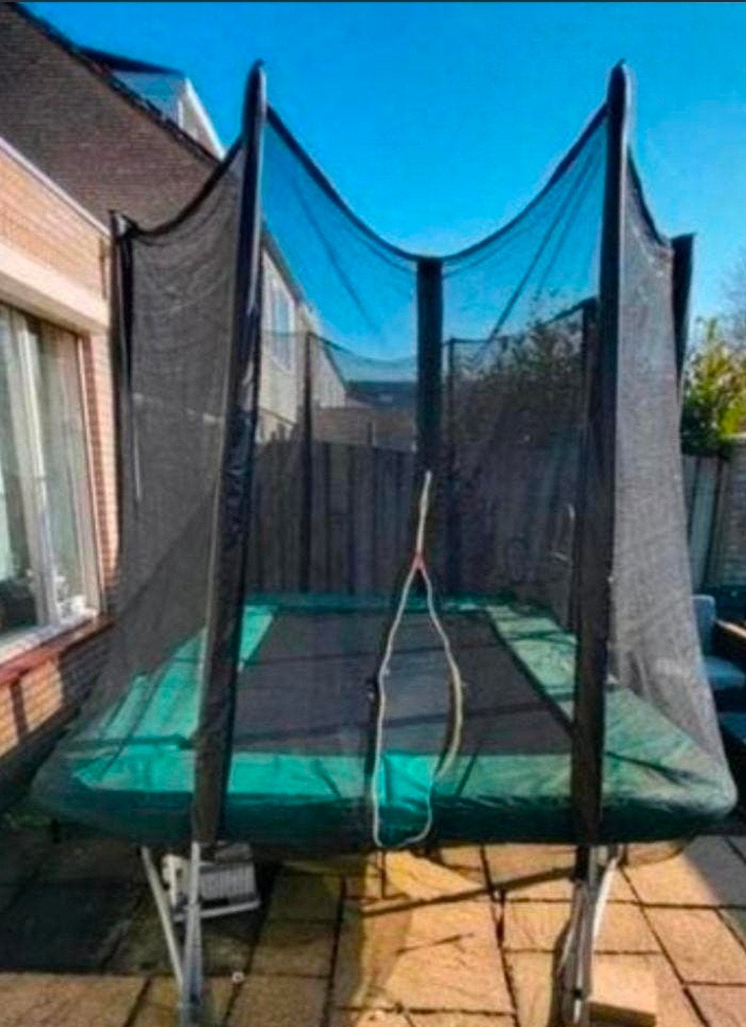 Rechthoek trampoline, Ophalen of Verzenden, Gebruikt