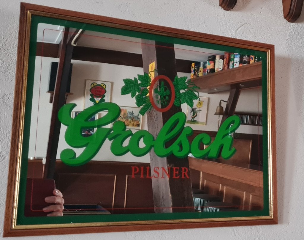 mancave drankspiegel, Huis en Inrichting, Barren, Ophalen, Gebruikt