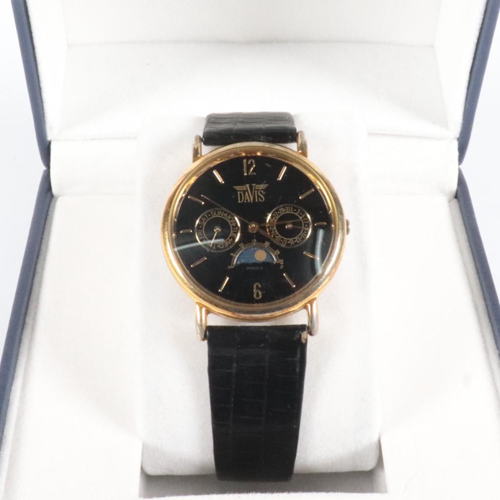 Davis Horloge 33MM GoudKleurig - Nette Staat, Sieraden, Tassen en Uiterlijk, Horloges | Dames, Gebruikt
