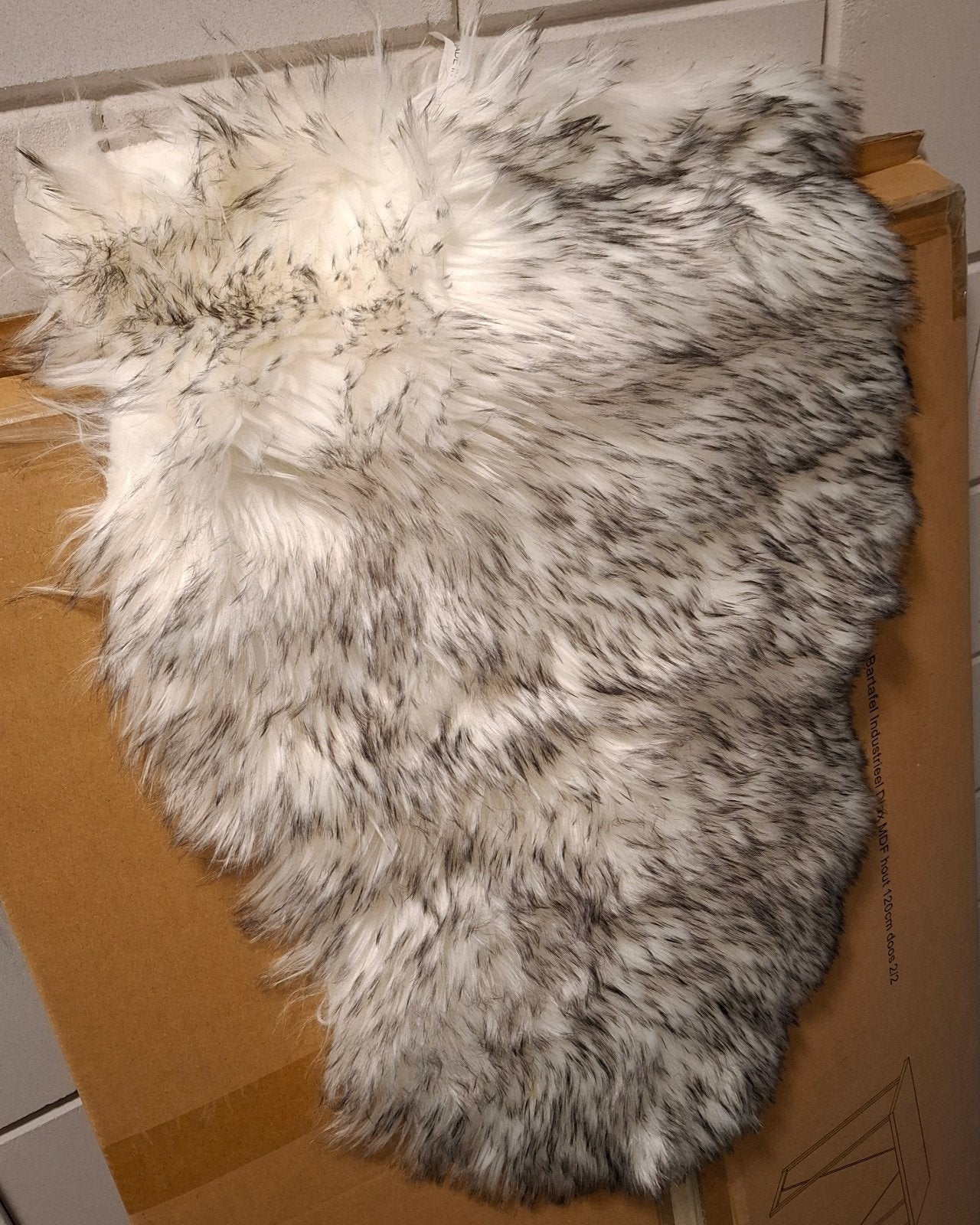 Faux fur kleed klein, Ophalen, Zo goed als nieuw, Imitatiebont