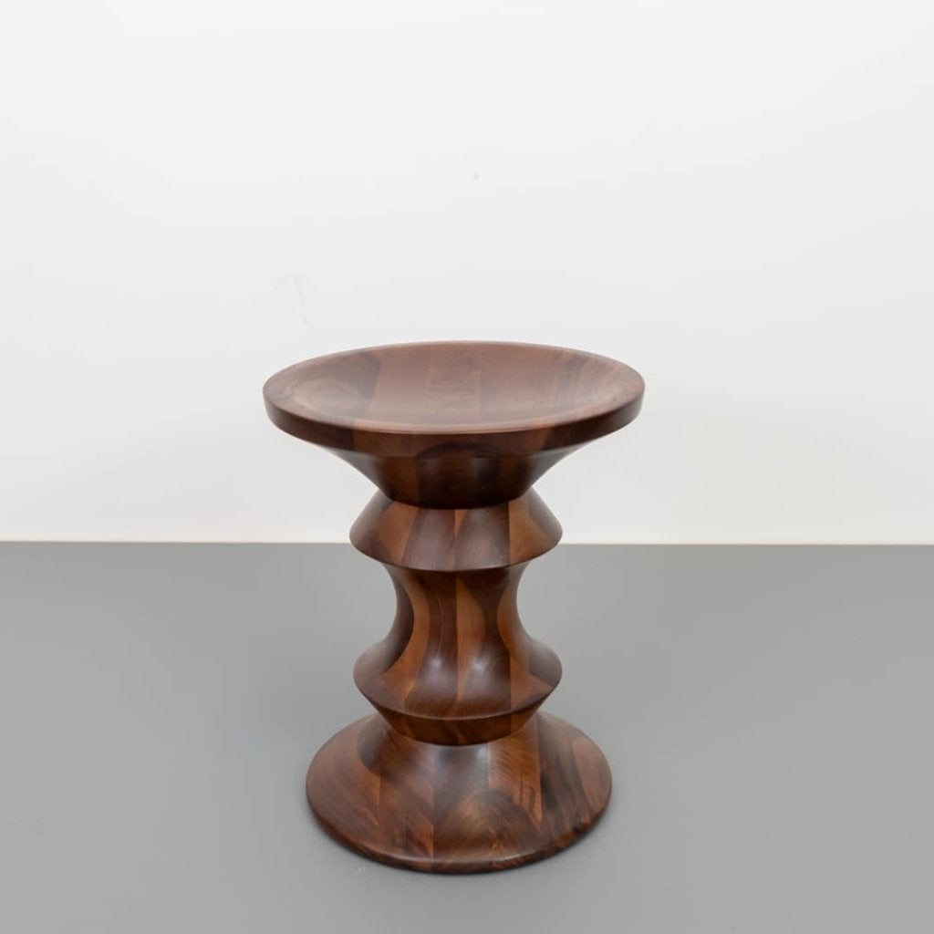Vitra Eames Stool C Kruk Walnoot Hout, Niet ingevuld, Nieuw, Niet ingevuld, Niet ingevuld