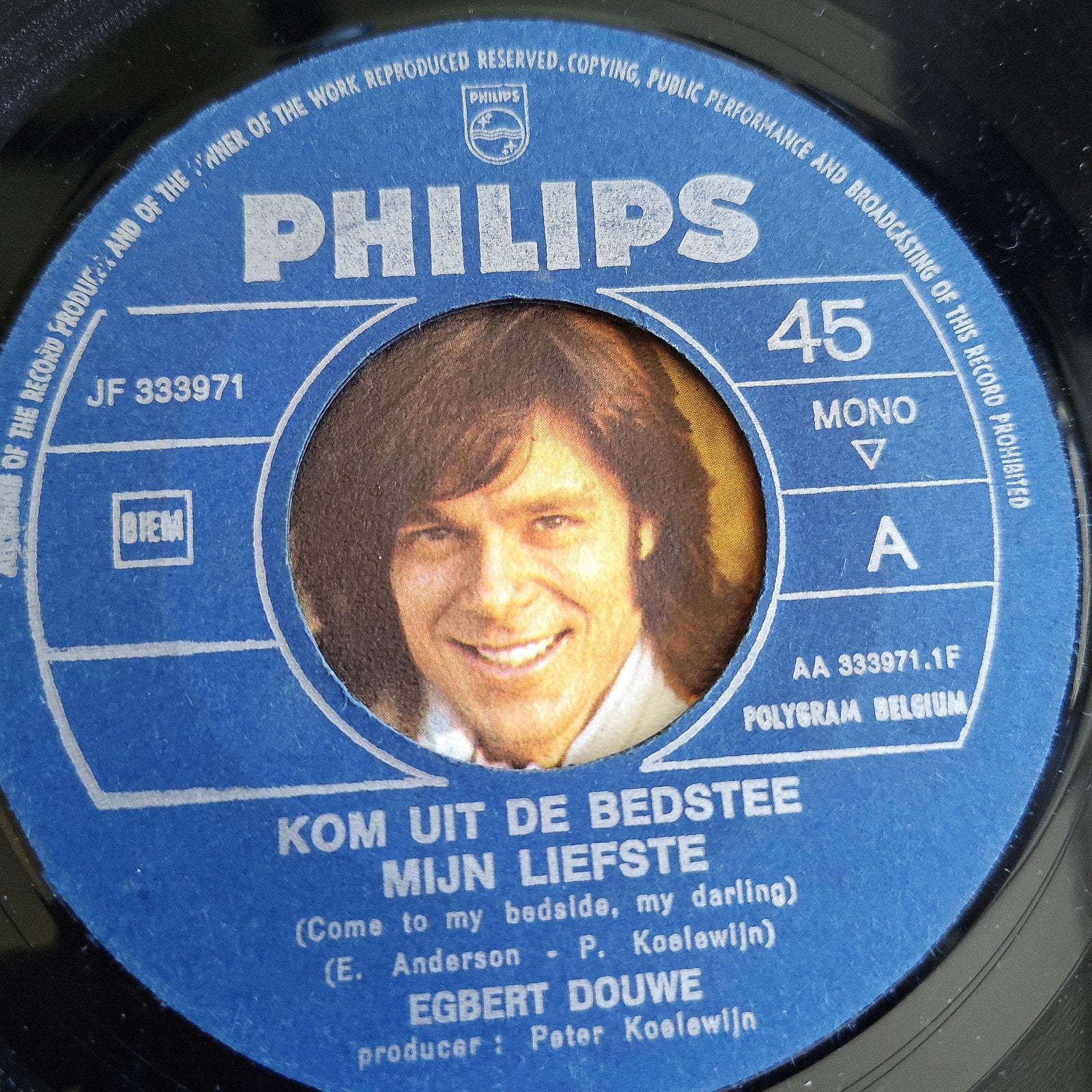 Egbert Douwe - Kom Uit De Bedstee Mijn Liefste (Single), Cd's en Dvd's, Vinyl Singles, Gebruikt, 7 inch, Single, Ophalen of Verzenden