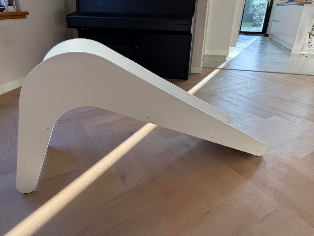 Jupiduu houten glijbaan voor binnen, Ophalen, Gebruikt
