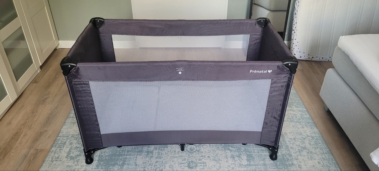 Prénatal Baby campingbed - Grijs - Inklapbaar, Ophalen, Minder dan 140 cm, Minder dan 70 cm