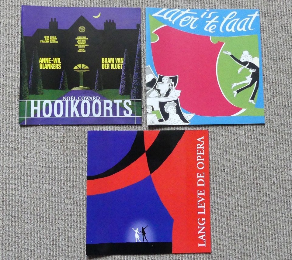 Theaterprogramma's Noël Coward Later is te laat Hooikoorts, Ophalen of Verzenden, Zo goed als nieuw, Boek, Tijdschrift of Artikel