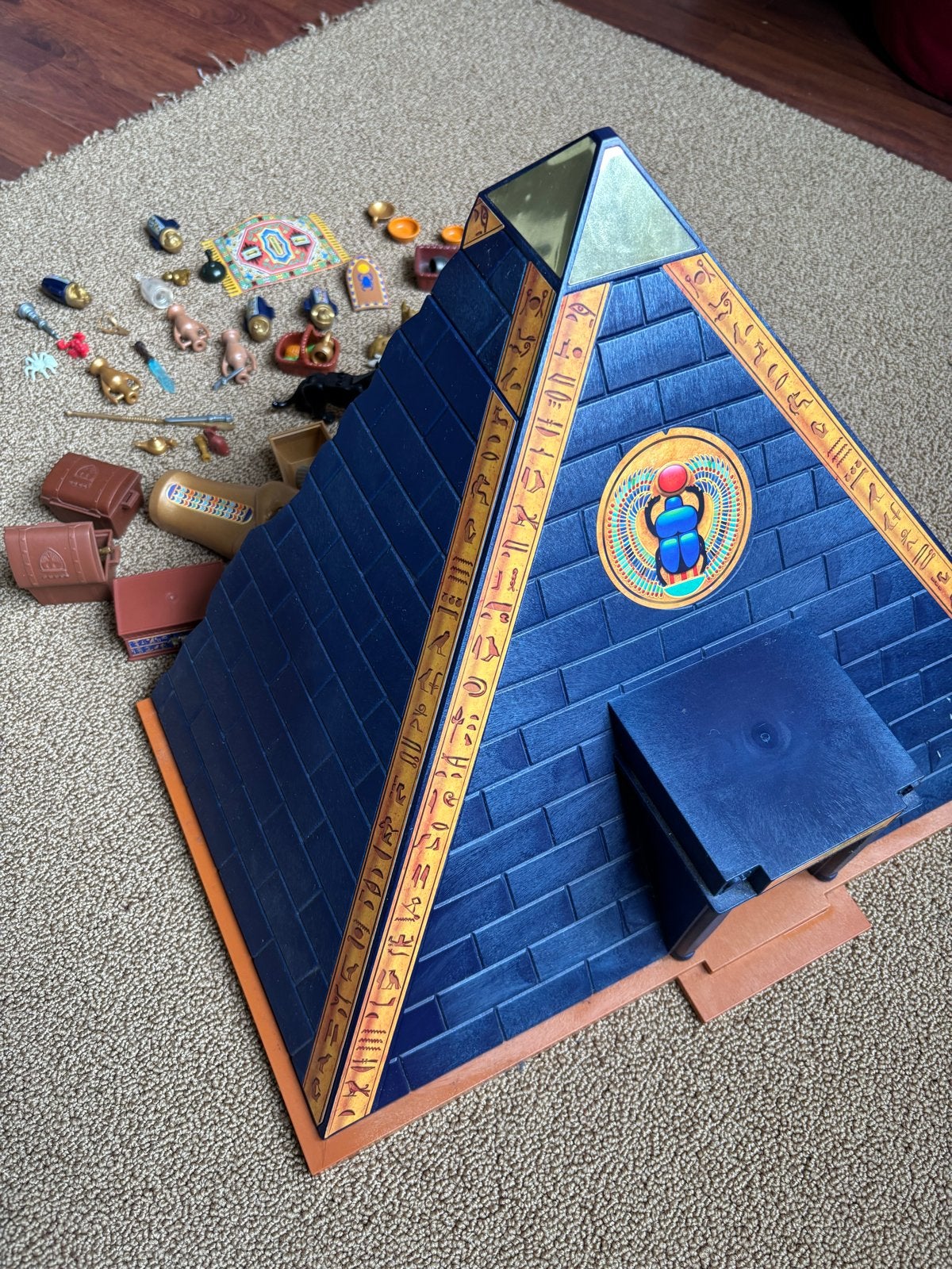 Playmobil Piramide met figuren en accessoires, Gebouw, Complete set, Zo goed als nieuw, Historisch