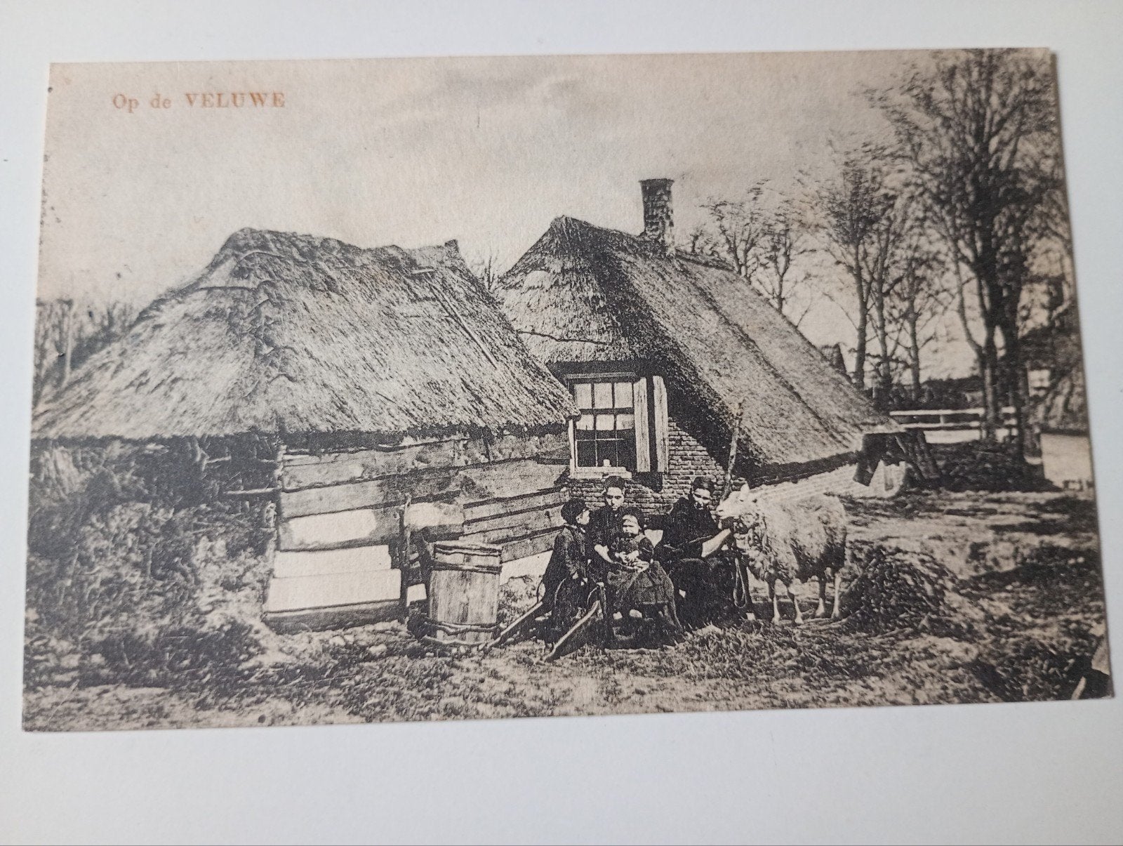 Nunspeet Boerderij met Boerenleven 1928, Ophalen of Verzenden, 1920 tot 1940, Gelopen, Gelderland
