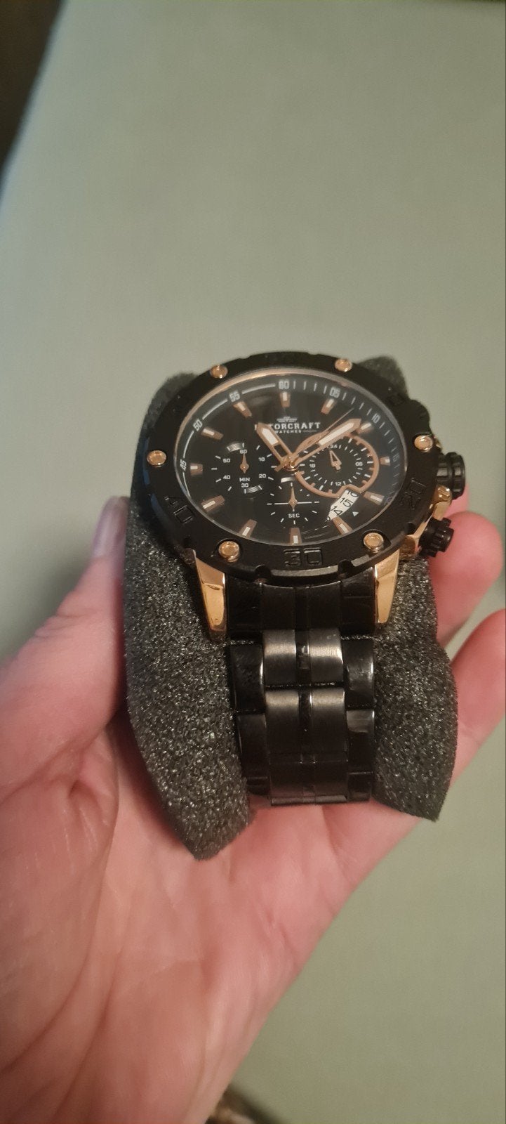 Rotorcraft Wheel RC2502 Chrono horloge - Zo goed als nie, Staal, Staal, Polshorloge, Zo goed als nieuw