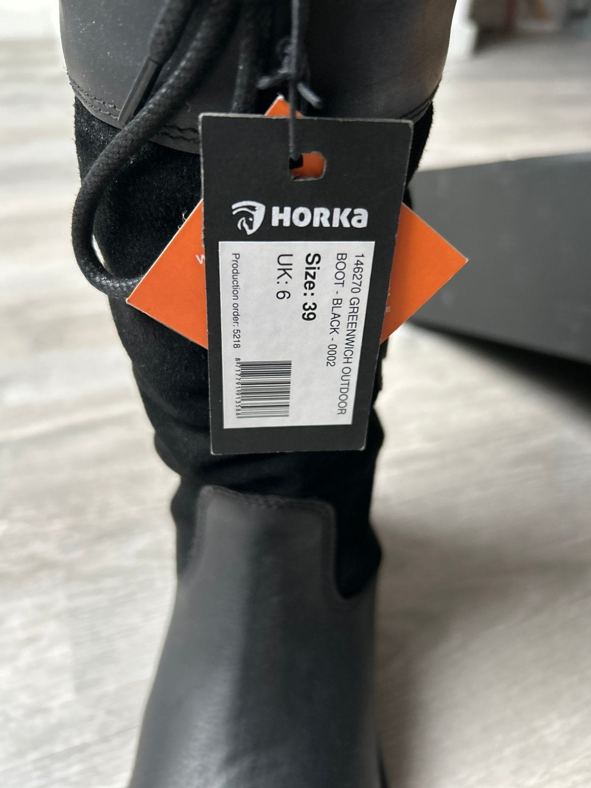 Horka Greenwich outdoorlaarzen maat 39, nieuw, Zwart, Overige typen, Nieuw, Ophalen of Verzenden