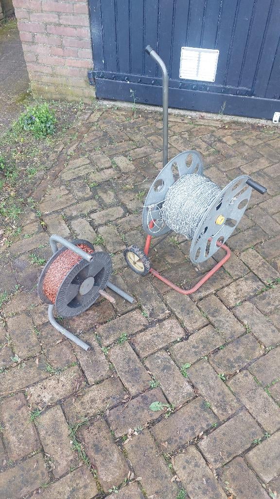 Schrikdraad totaal ca 300 a 400 meter, Toebehoren