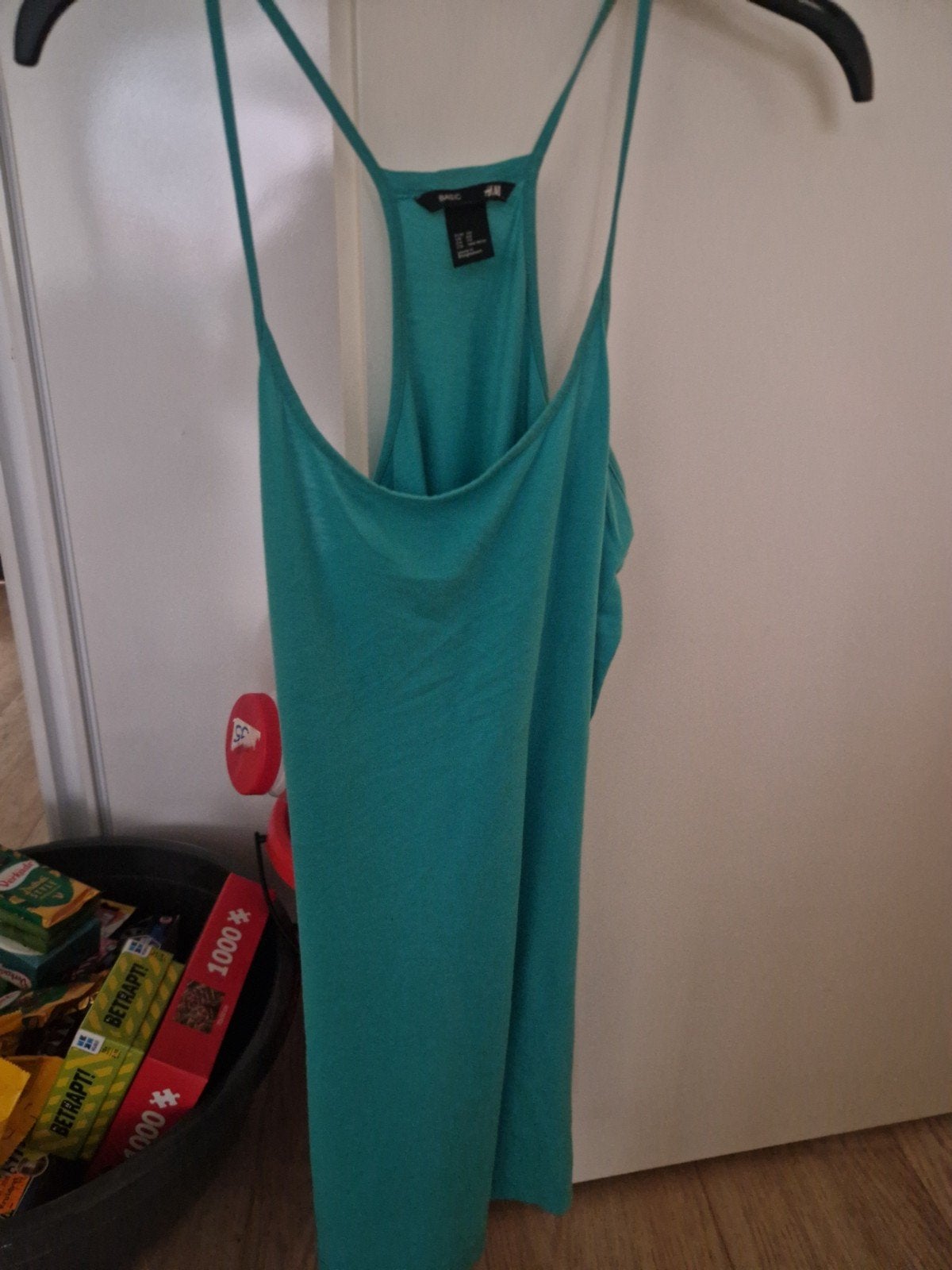 H&M Basic Jurkje Maat XS Koraalblauw, H&M, Blauw, Ophalen of Verzenden, Maat 34 (XS) of kleiner