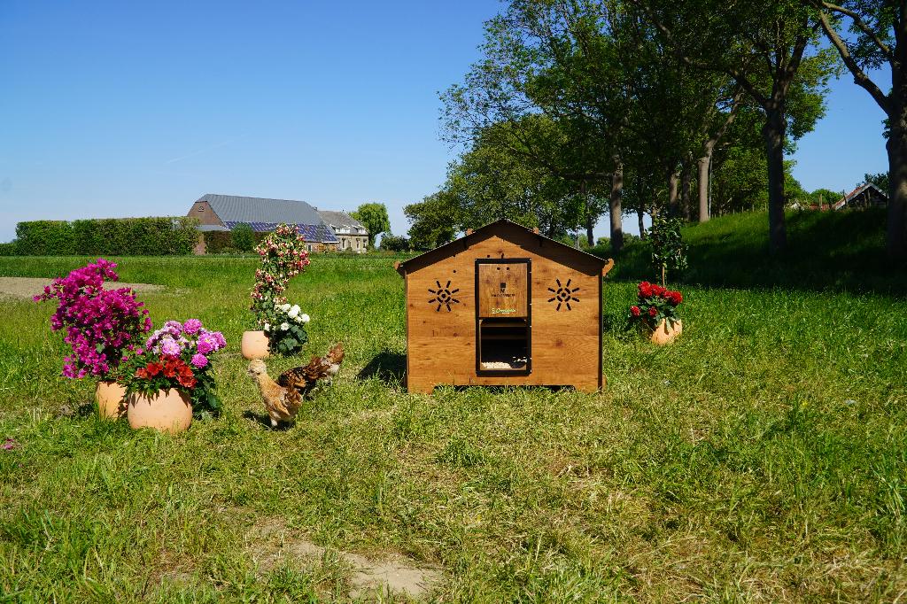 Trespa Kippenhok Cucciolotta | Chalet 2XL, Dieren en Toebehoren, Pluimvee | Toebehoren, Ophalen of Verzenden, Nieuw, Kippenhok of Kippenren