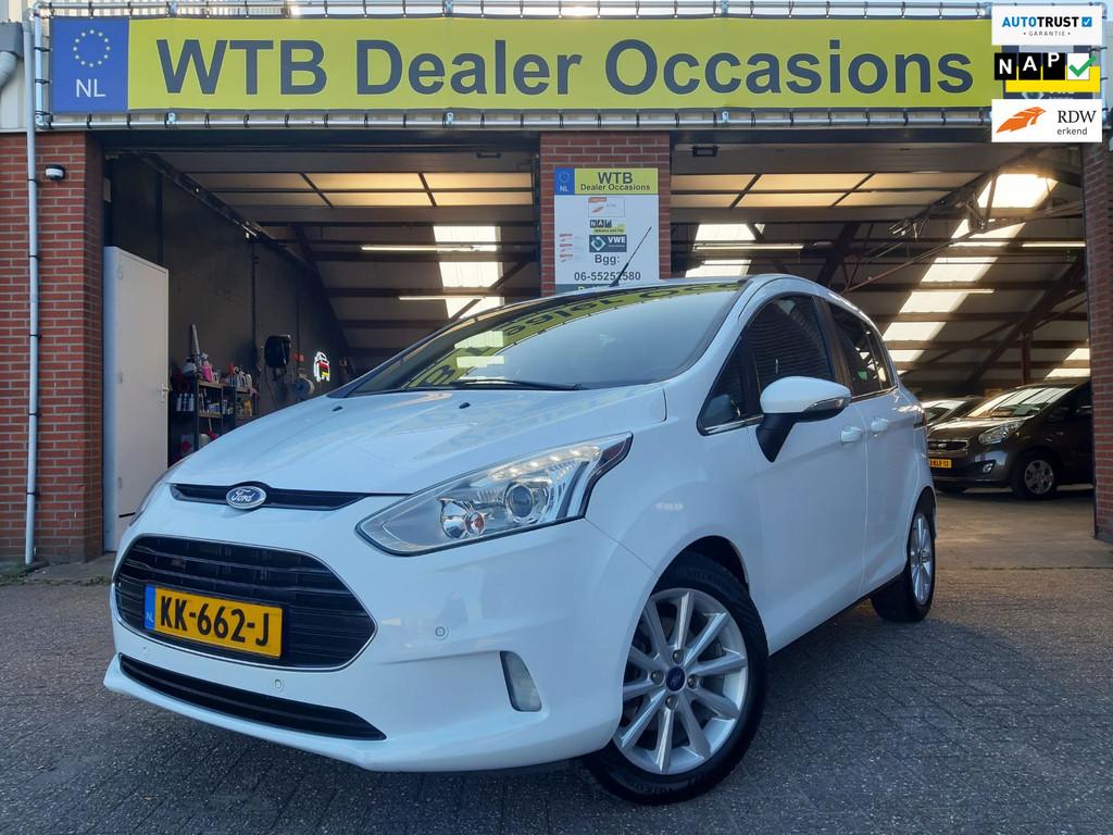 Ford B-Max 1.0 EcoBoost Titanium, Navigatie, Airco, Cruise C, Voorwielaandrijving, Gebruikt, Wit, Origineel Nederlands