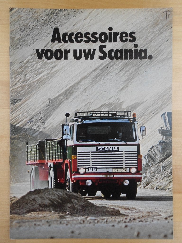 Scania Accessoires Brochure 1976 – 141 111 81 86, Boeken, Auto's | Folders en Tijdschriften, Gelezen, Overige merken, Ophalen of Verzenden