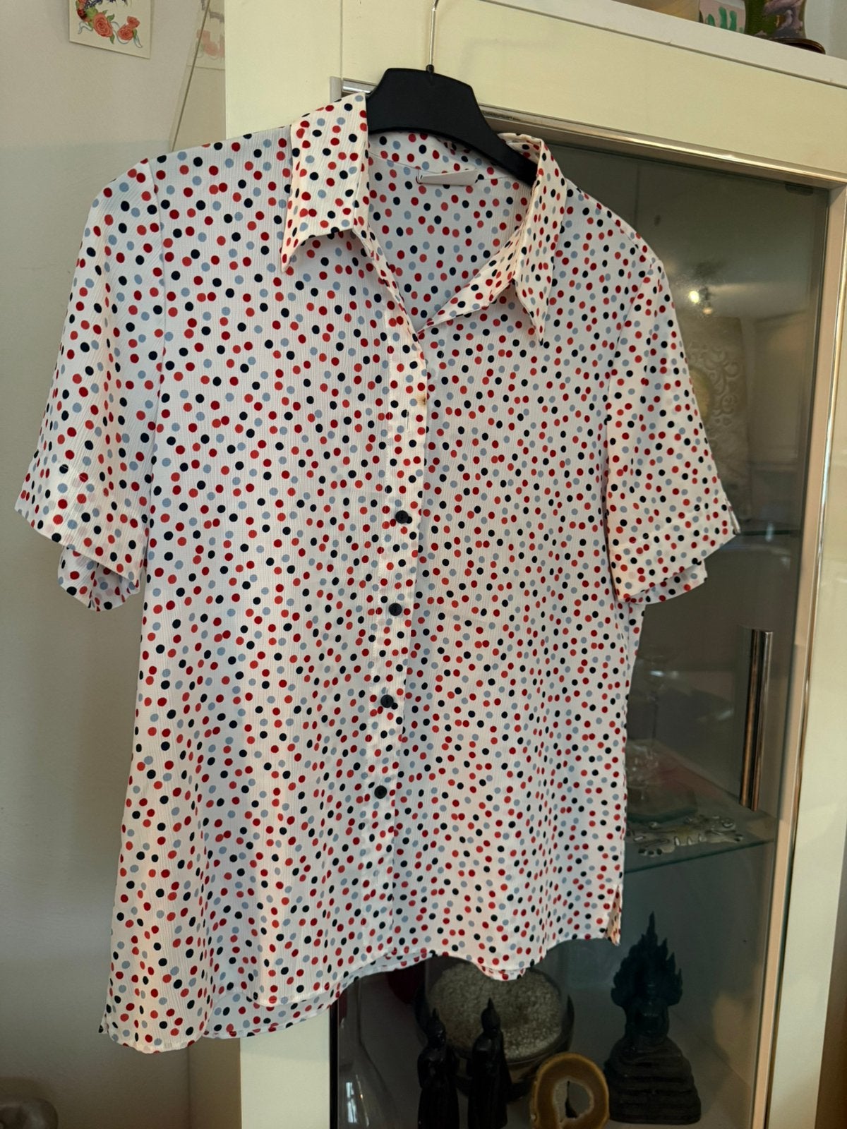 Frankenwälder Blouse met stippen - Maat 42, Kleding | Dames, Blouses en Tunieken, Ophalen of Verzenden, Zo goed als nieuw, Maat 42/44 (L)