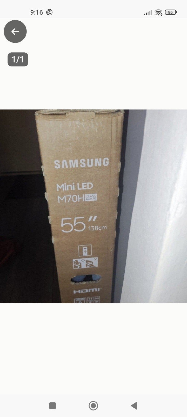 Samsung 55" mini led nieuw in doos, Ophalen, Nieuw, Samsung