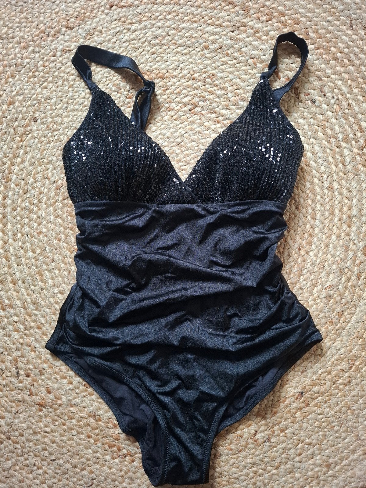 Calzedonia Badpak Maat M - Zwart met pailletten, Ophalen, Zwart, Calzedonia, Badpak