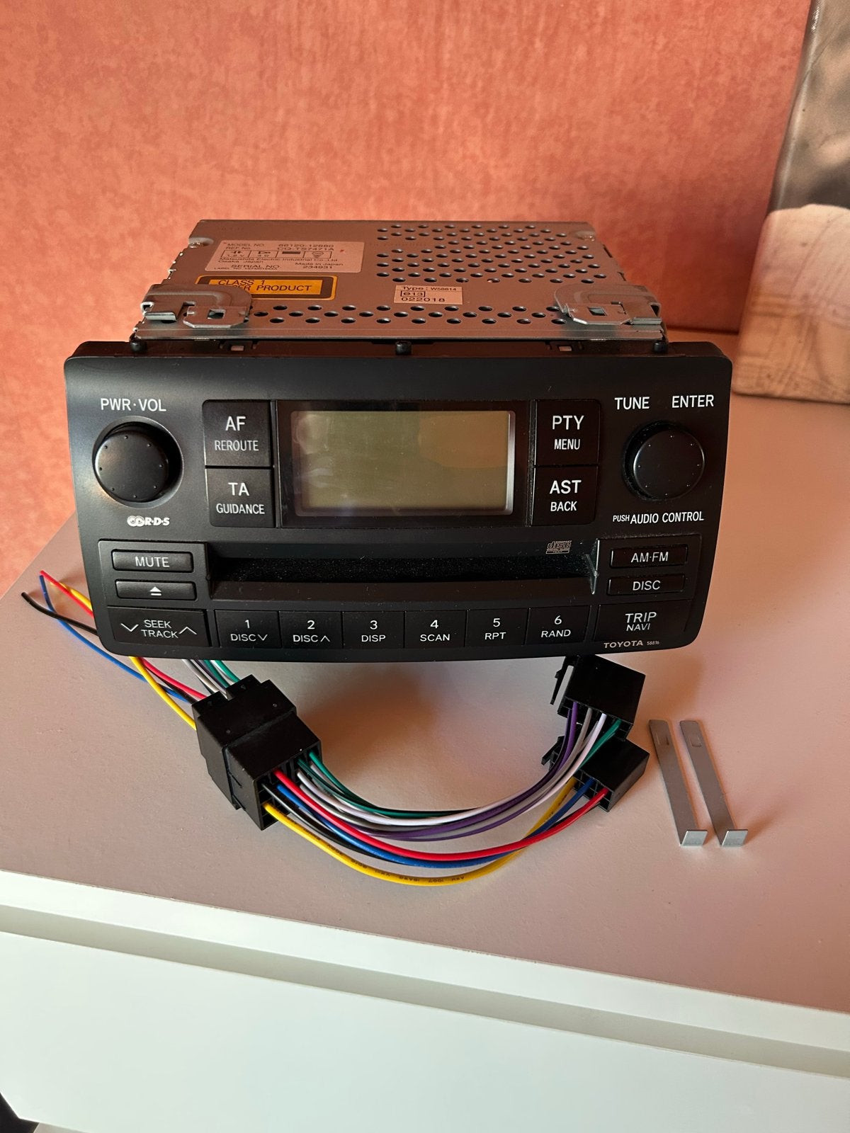 Toyota Corolla 2005 CD-speler Radio 86120-12680 CQ-TS7271A, Auto diversen, Ophalen of Verzenden, Gebruikt