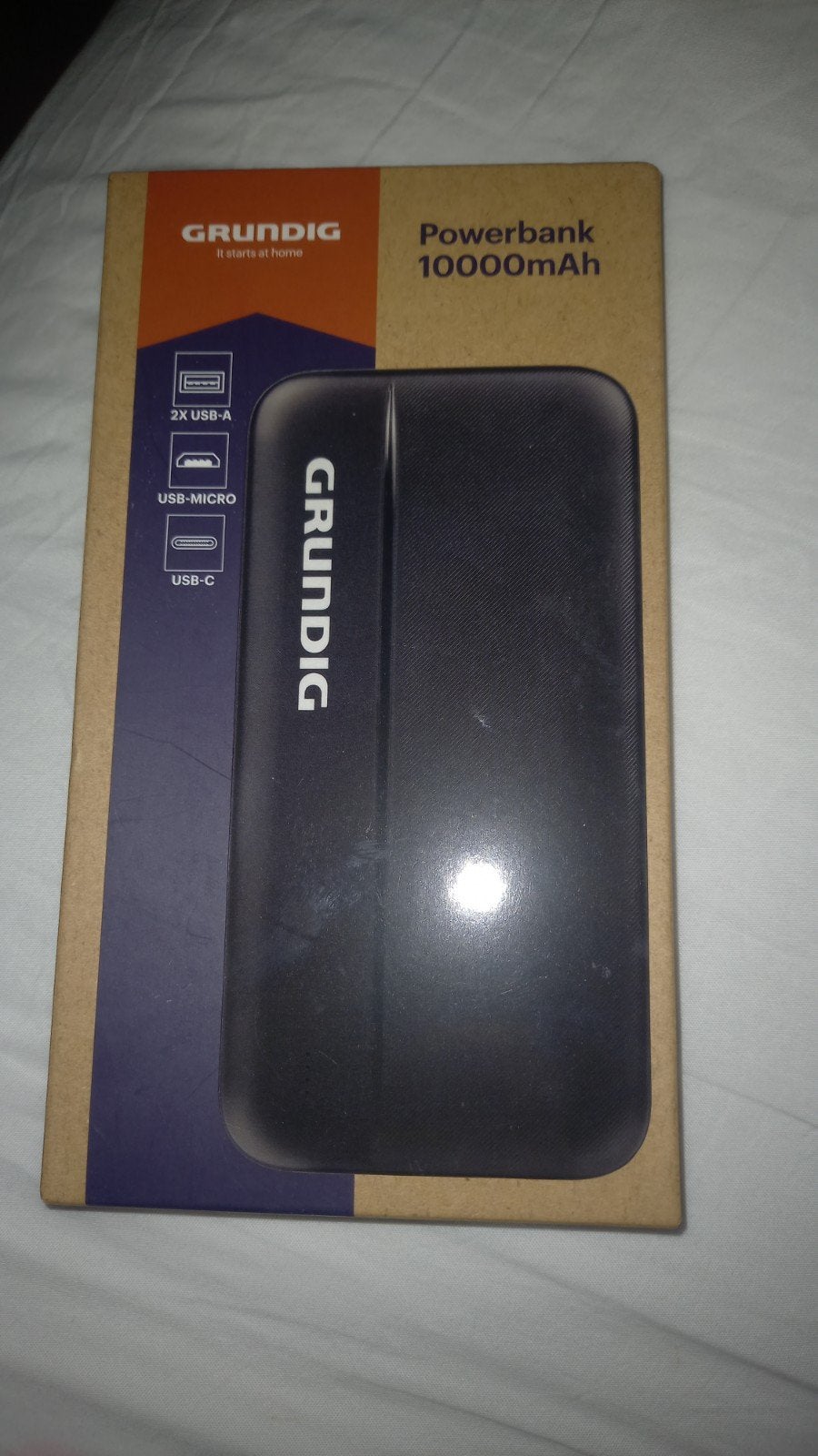 Grundig Powerbank 10000mAh - Nieuw in doos, Ophalen of Verzenden, Nieuw, Grundig