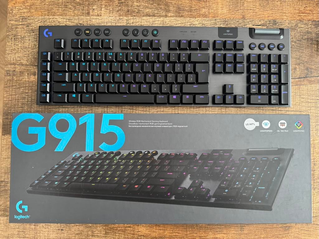 Logitech G915 GL Tactile Wireless Gaming Keyboard, Computers en Software, Toetsenborden, Gebruikt, Logitech G, Gaming toetsenbord